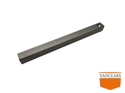 RVS stelpijp 30x30 350 gat rond 20mm