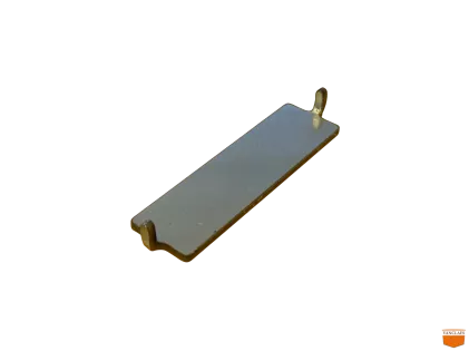 Borgplaatje verlichtingsbalk