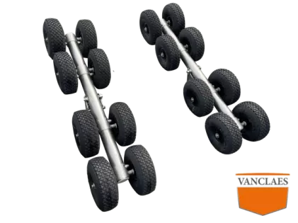 Gyro roller set van 4 met luchtbandjes