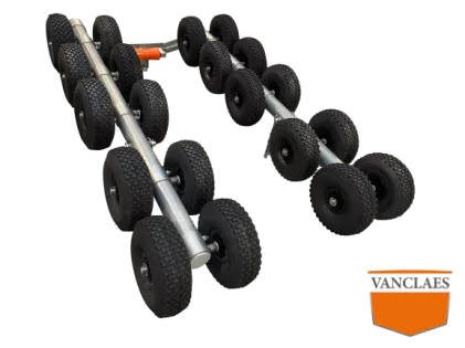 Gyro roller set van 5 met luchtbandjes passend op frame 2500 (210 breed)