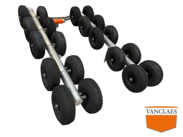Gyro roller set van 5 met luchtbandjes passend op frame 3500 (230 breed)