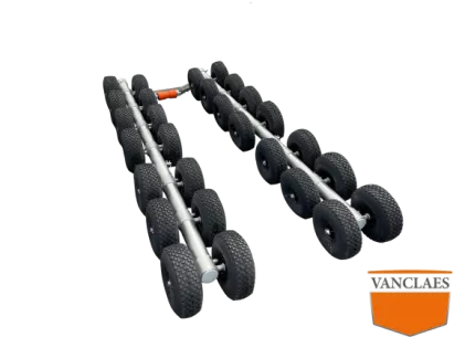 Gyro roller set van 7 met luchtbandjes passend op frame 3500 (230 breed)