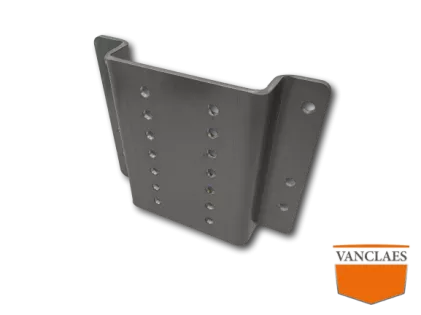 Neuswiel adapterplaat geremde trailer