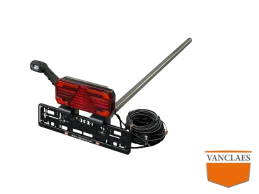 Uitschuifbare lichtbalk links inclusief verlichting