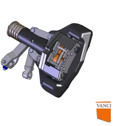 Montagegroep schijfrem compleet rechts WS245 1500 kg