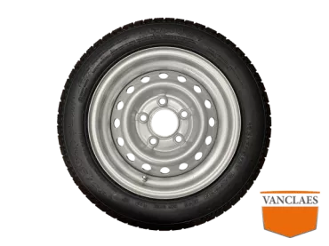 Compleet wiel 195/50R13C 5 gats platte hoge druk band