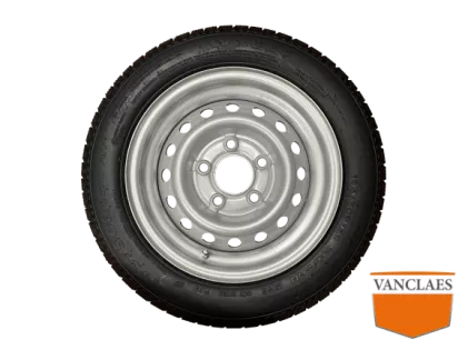 Compleet wiel 195/50R13C 5 gats platte hoge druk band