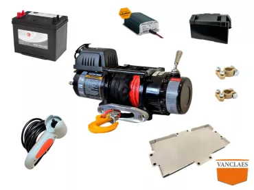 electric winch kit Warrior Ninja C4500 EWX (max pull 2041kg) 12V