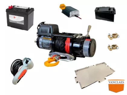 electric winch kit Warrior Ninja C4500 EWX (max pull 2041kg) 12V