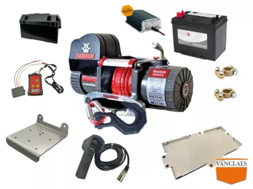 Elektrische lier pakket S9500 12V (max pull 4309kg)
