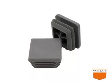 insteekdop / lamellenstop grijs 40 x 40 mm