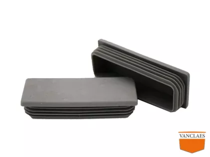 PE tube stopper gray  120 x 40 mm