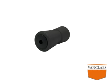 Vanclaes PU kielrol zwart 190 mm