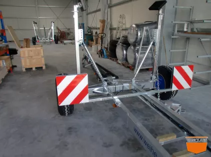 Zeilboot Haventrailer met oplooprem 6 TON