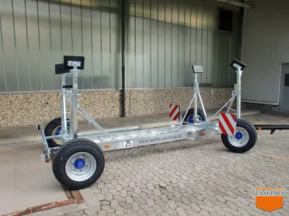 Zeilboot Haventrailer met oplooprem 6 TON