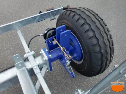 Zeilboot Haventrailer met luchtrem 9,6 TON