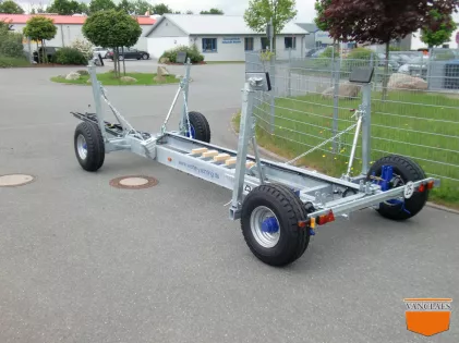 Zeilboot Haventrailer met luchtrem 9,6 TON