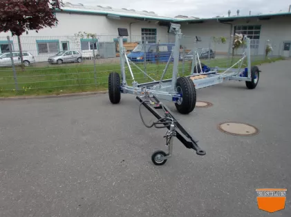 Zeilboot Haventrailer met luchtrem 9,6 TON