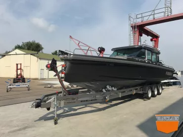 Axopar 37 Excelleron GYRO 7500 - 12m trommel geremd 3 as ongekeurd