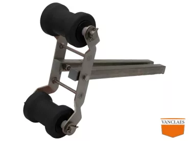 Bow support swing on adjustable pipe L=450 mm black