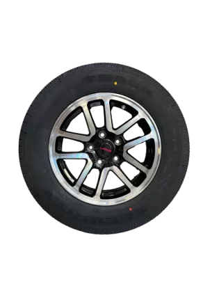 Compleet wiel 15 inch 5 gats aluminium dutone