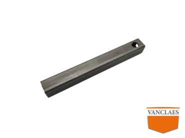 RVS stelpijp 30x30 250 gat rond 16mm