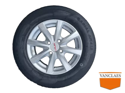 Compleet wiel 155/80R13 84N 4 gats aluminium