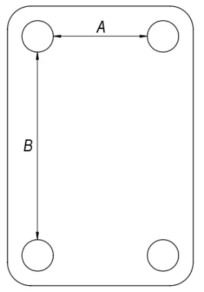 Stroppenplaat 30x50 RVS
