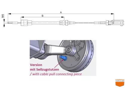Remkabel 1330-1100 trommelrem