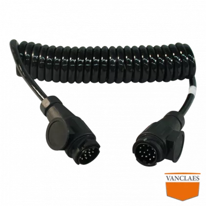 Spiralkabel 13p bis 13p Jaeger mit 3,5 m Kabel