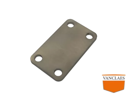 Stroppenplaat 40x100 RVS