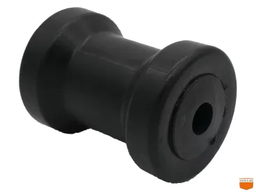Boegsteunrol zwart 120x90x21, asgat 21mm
