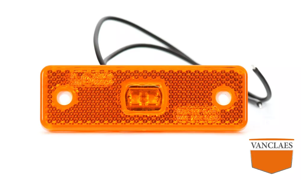 LED Zijverlichting met reflector oranje Losse lampen - Vanclaes BV